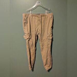 Ecko Unlimited Tan Cargo Jogger Pants